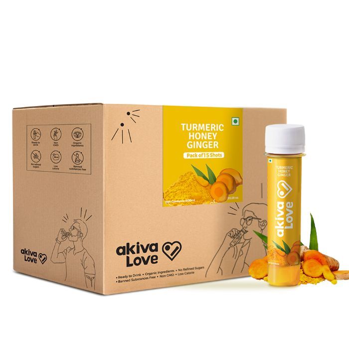 Buy Akiva Love Turmeric Honey Ginger Immunity Booster Health Shots 15