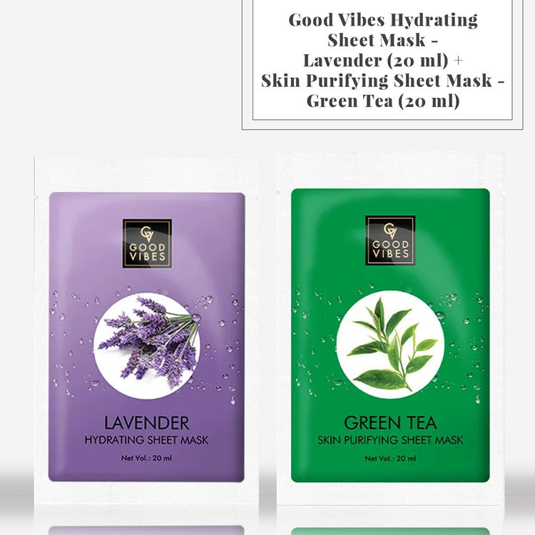 Buy Good Vibes Hydrating Sheet Mask - Lavender (20 ml ...
