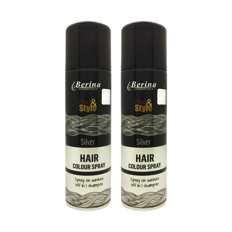 Buy Berina Hair Color Spray Silver Pack Of 2 Online Purplle