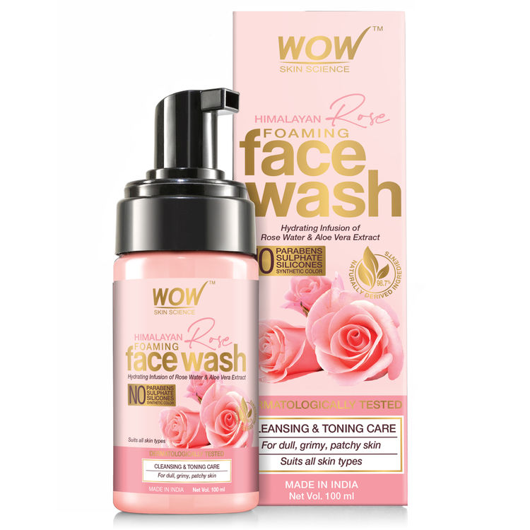 Buy WOW Skin Science Himalayan Rose Foaming Face Wash (100 ...