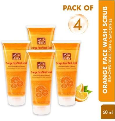 orange scrub face wash