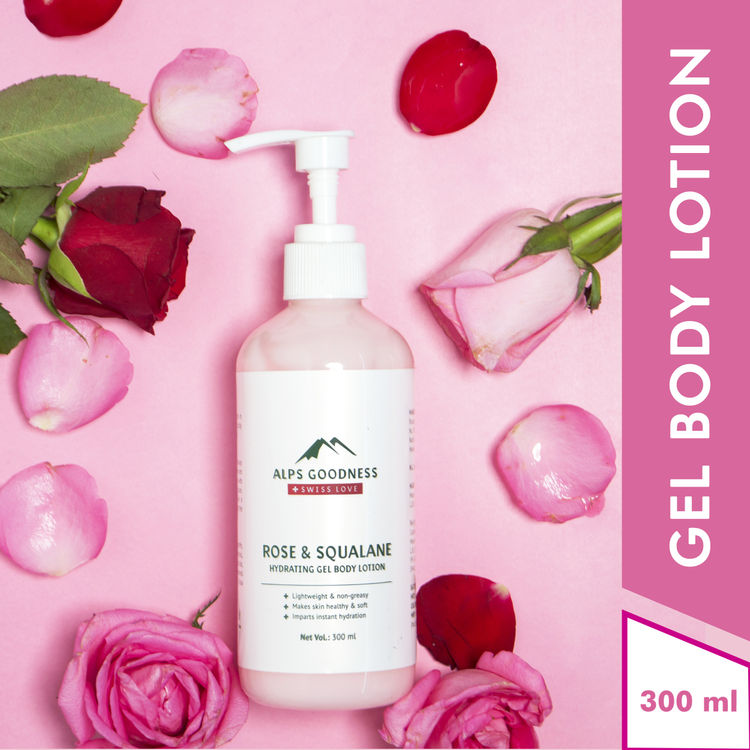 Buy Alps Rose & Squalane Hydrating Gel Lotion Online | Purplle