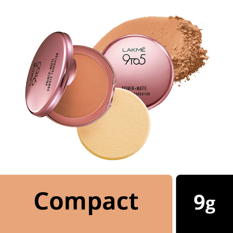 Buy Lakme 9 to 5 Primer + Matte Powder Foundation Compact Natural