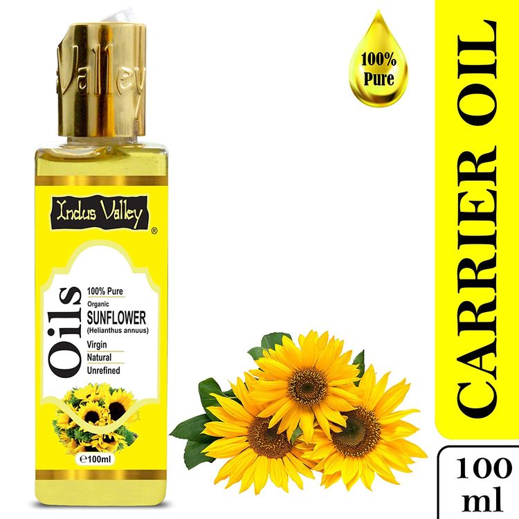 Buy Indus Valley Bio Organic Sunflower Carrier Oil (100 ml) - Purplle