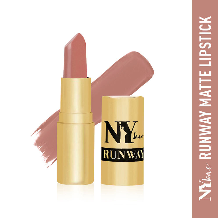 NY Bae Runway Matte Lipstick | Infused With Argan Oil | Nude | Moisturising | Long Lasting | Light weight- Trends 4 (4.5 g)