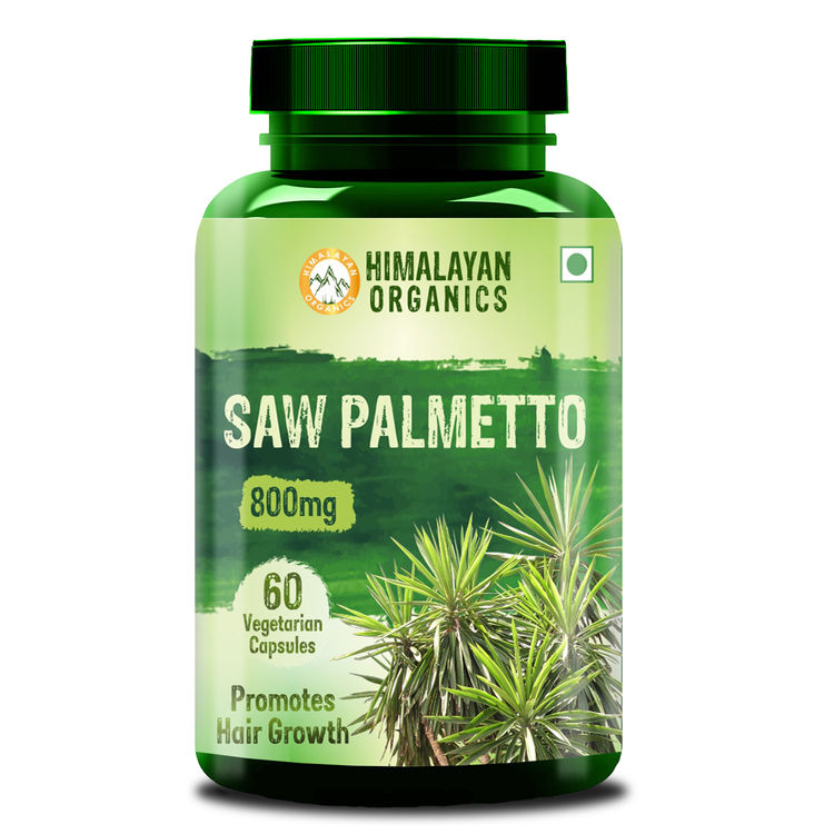Himalayan Organic Saw Palmetto Extract Capsules for Hair Growth