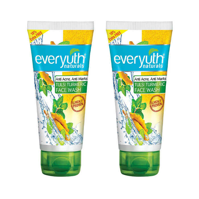 Buy Everyuth Naturals Anti Acne Anti Marks Tulsi Turmeric Face Wash
