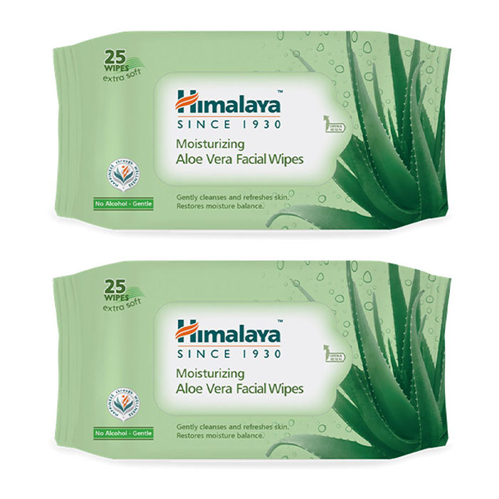 himalaya moisturising aloe vera facial wipes