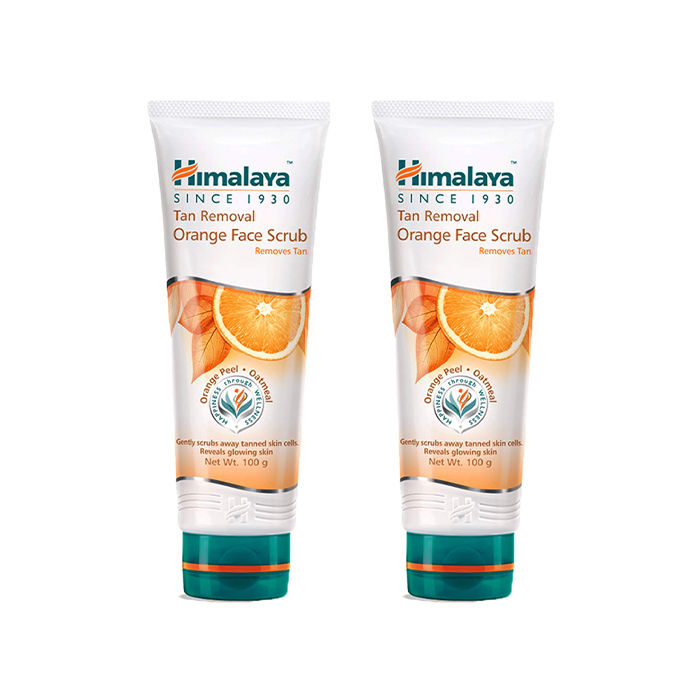 Himalaya Tan Removal Orange Face Scrub 50 G Pack Of 2 himalaya tan removal orange face scrub 50 g pack of 2