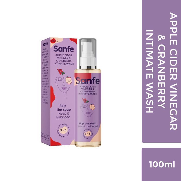 Sanfe Intimate Wash Apple Cider Vinegar with Cranberry (100 ml)