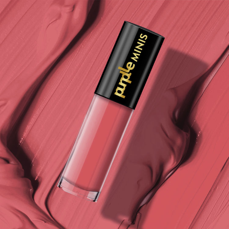 Purplle Ultra HD Matte Mini Liquid Lipstick, Red - My First Bae 9 (1.6 ml)