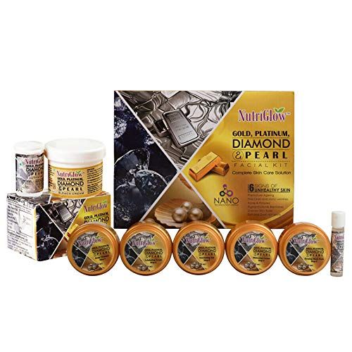 nutriglow platinum diamond gold facial kit