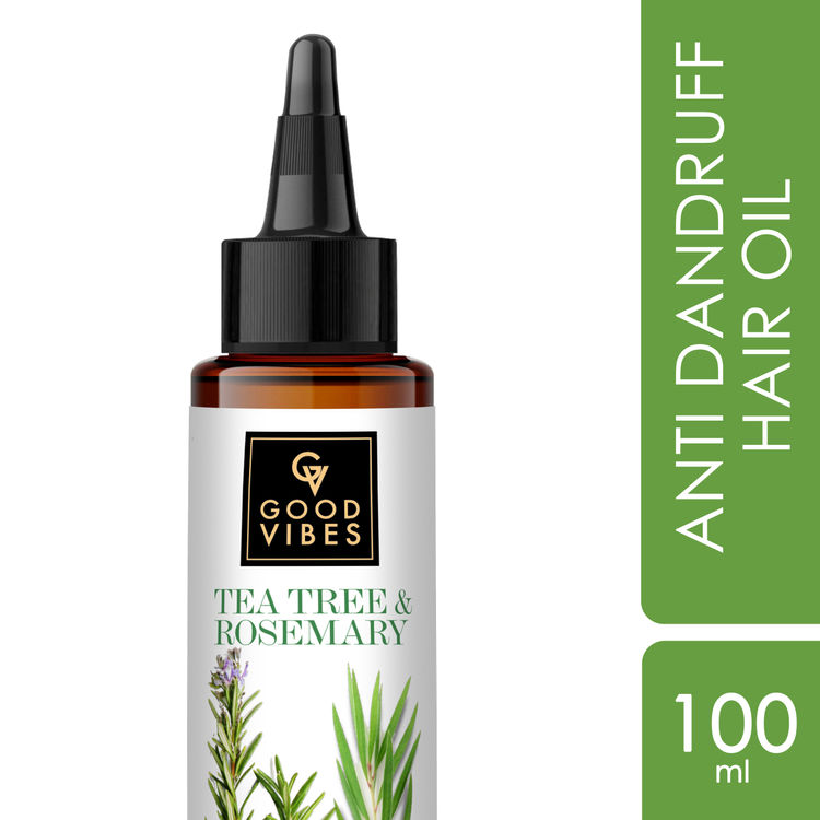 Good Vibes Tea Tree & Rosemary Anti Dandruff Hair Oil (100 ml)