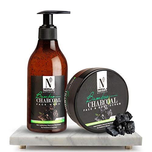 nutriglow charcoal face wash