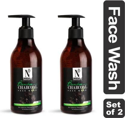 nutriglow charcoal face wash