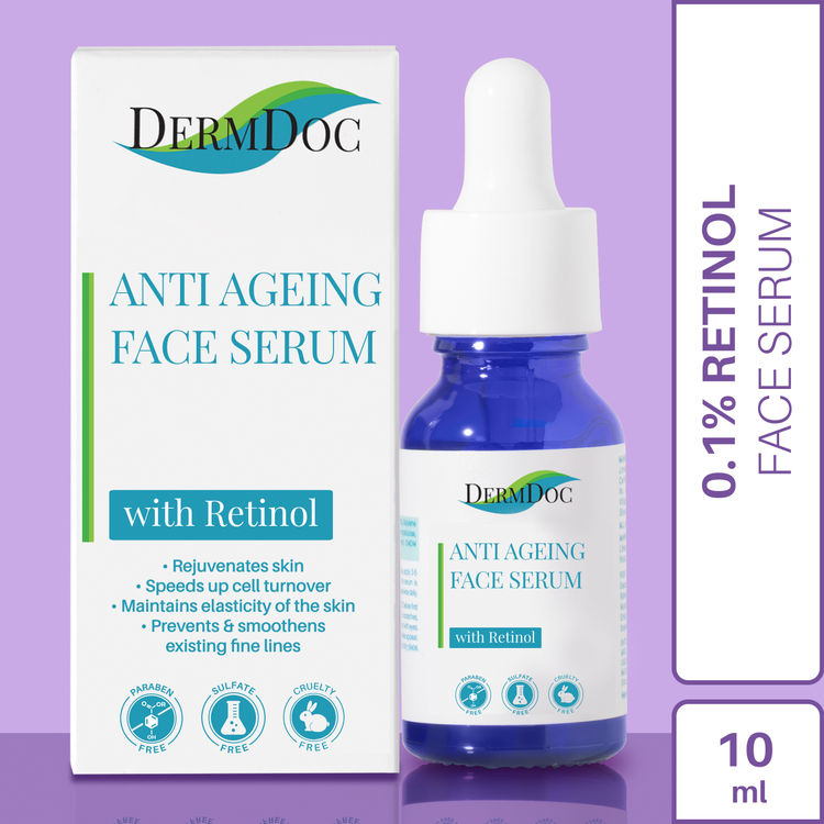 DermDoc 0.1% Retinol Anti Ageing Face Serum (10 ml)