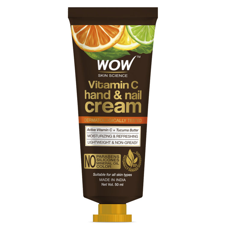 Buy Wow Skin Science Vitamin C Hand Nail Cream Moisturizing Refreshing Lightweight Non Greasy Quick Absorb For All Skin Types No Parabens Silicones Mineral Oil
