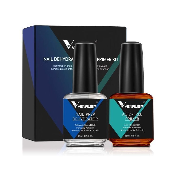Buy Venalisa 2 Pcs 15ml Nail Art Salon Professional Nail Prep Dehydrator Air Dry No Acid Primer Enamel Uv Gel Nail Polish Kit For Diy At Home Nail Care Kit Online Purplle