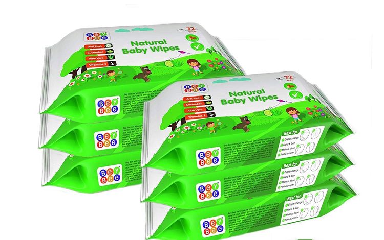 Beybee Cucumber And Aloe Vera Wet Wipes For Babies And Adults Combo Offer 72 Wipes Pack Of 6