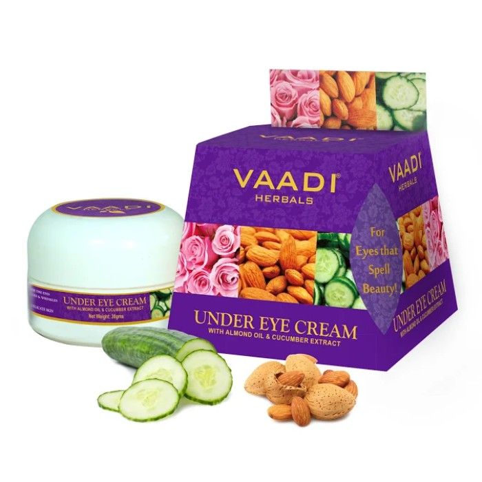 Vaadi Herbals Under Eye Cream - Almond Oil & Cucumber Extract (30 g)