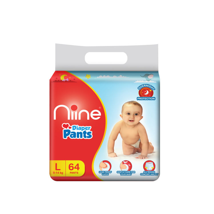 Niine Cottony Soft Baby Diaper (64 Pants)