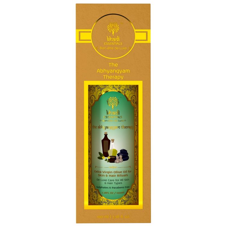 Khadi Essentials The Abhyangam Therapy - Extra Virgin Olive Oil for Skin & Hair - 100ML