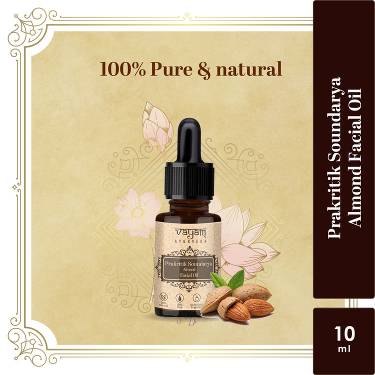 Buy Vayam Ayurveda Prakritik Soundarya Almond facial Oil (10 ml) | Ayurvedic | Natural | Herbal | Pure | Sulphate free | Paraben Free - Purplle