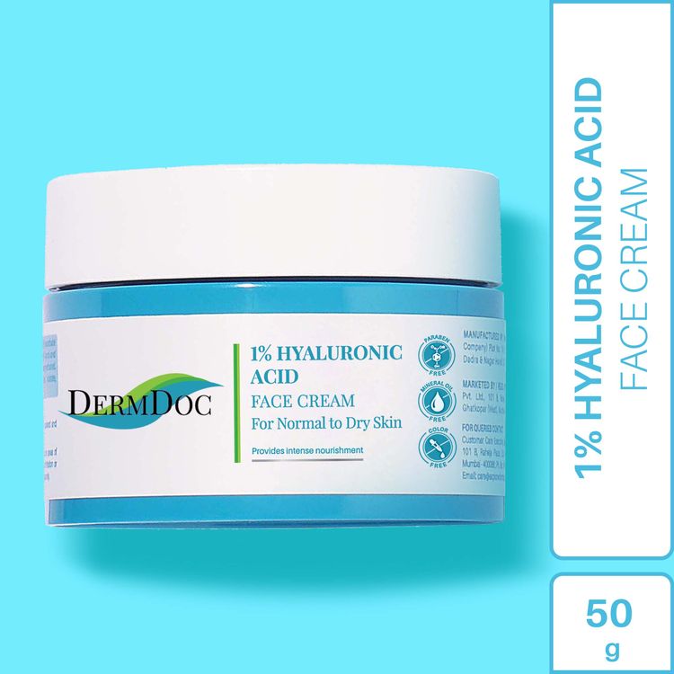 DermDoc 1% Pure Hyaluronic Acid Moisturizing Face Cream (50 gm)