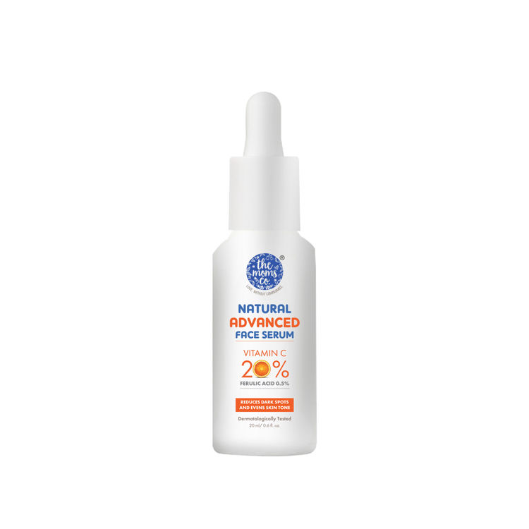 The Moms Co. Natural Advanced Face Serum with Vitamin C for a Naturally Brighter and Even Toned Skin