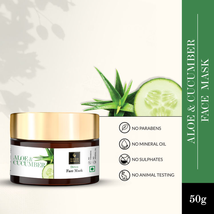 Good Vibes Detox Face Mask - Aloe Cucumber (50 g)