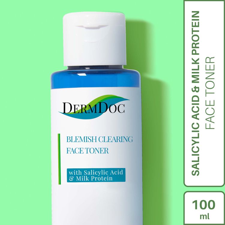 DermDoc Blemish Clearing Face Toner with Salicylic Acid and Milk Protein (100 ml)