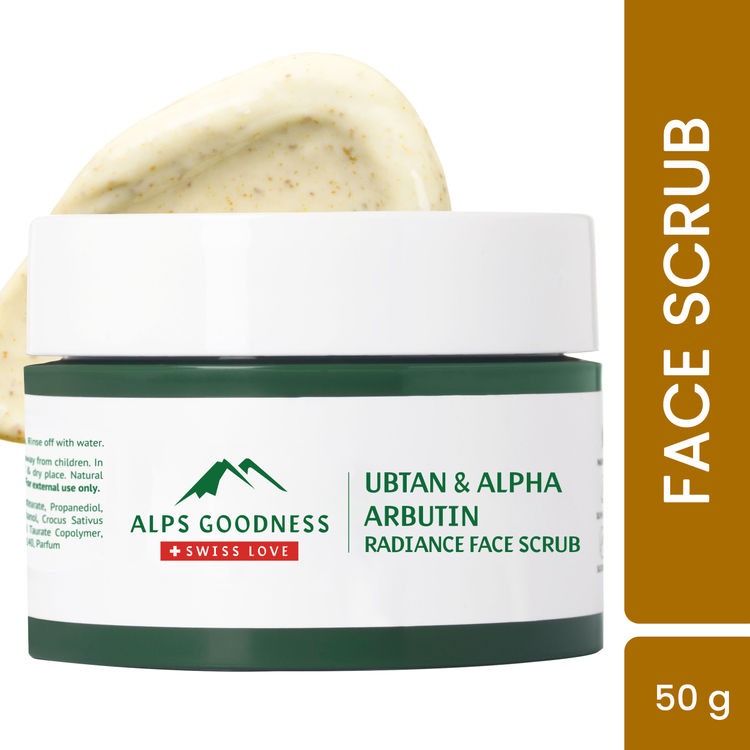 Buy Alps Goodness Ubtan & Alpha Arbutin Radiance Face Scrub (50gm) | For All Skin Type | Perfect for Skin Glow | Paraben, Sulphate, Silicone, Mineral Oil Free | Vegan - Purplle