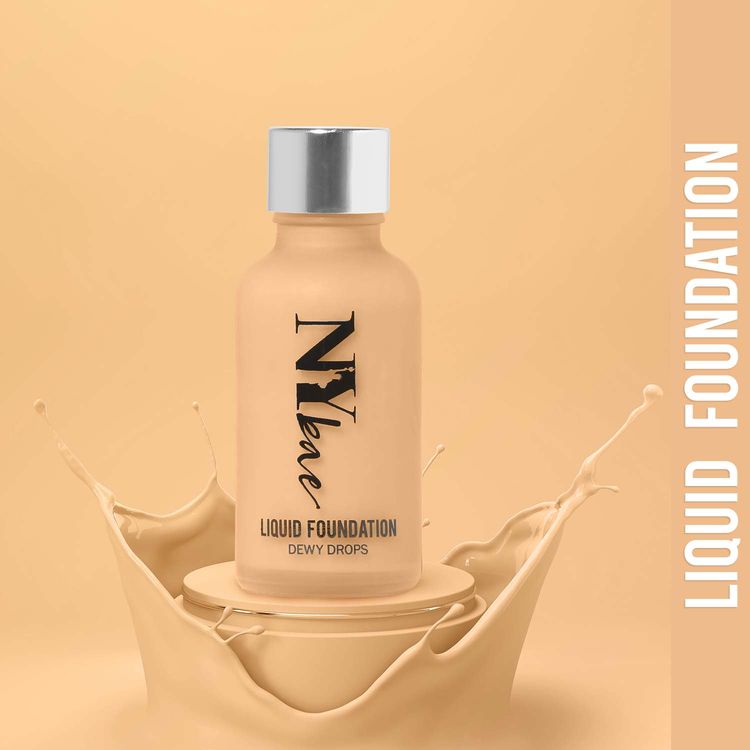 Buy NY Bae Dewy Drops Liquid Foundation | Natural | Full Coverage | Smooth & Light | Easily Blendable | Fair Skin Tone | Warm Undertone -&nbsp; Latte 2 (30 ml)