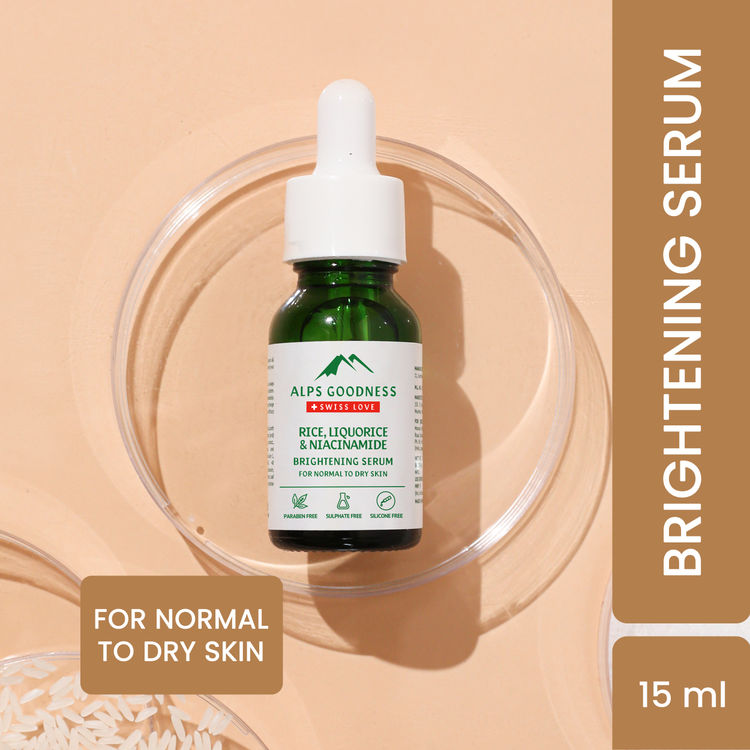 Alps Goodness Rice, Liquorice & Niacinamide Brightening Serum for Normal to Dry Skin (15 ml)