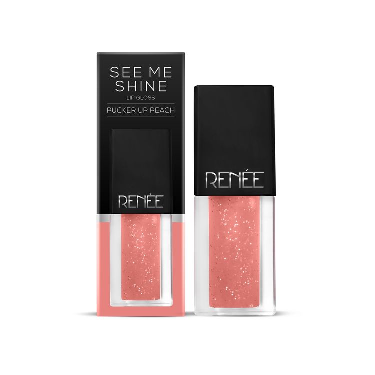 Buy RENEE See Me Shine Lip Gloss - Pucker Up Peach 2.5ml - Purplle