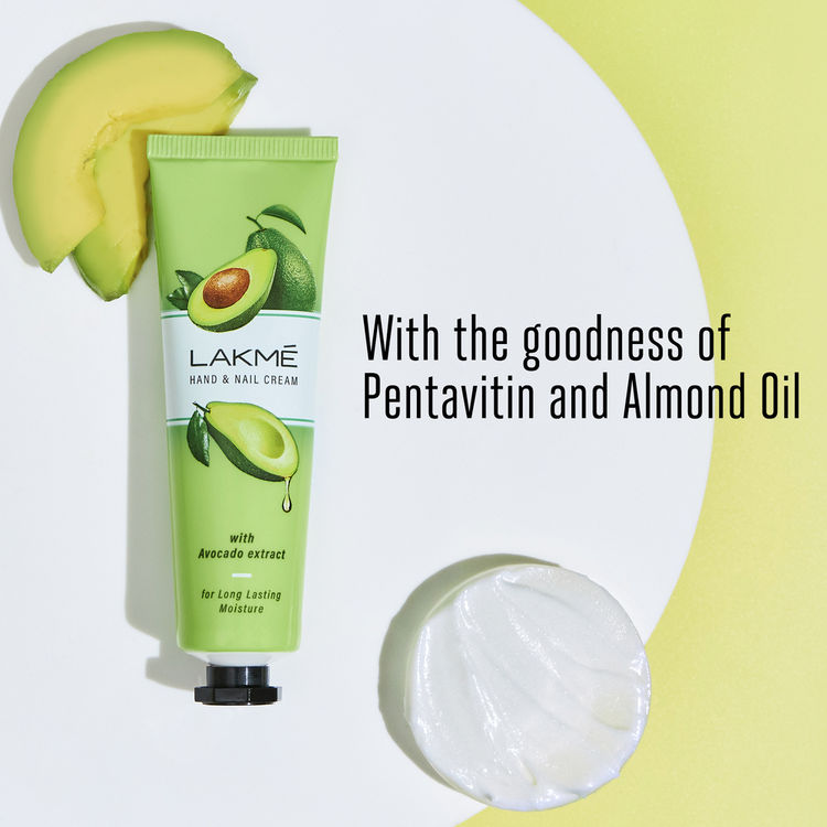 Buy Lakme Hand & Nail Cream with Avocado, Pentavitin and Almond Oil 30g