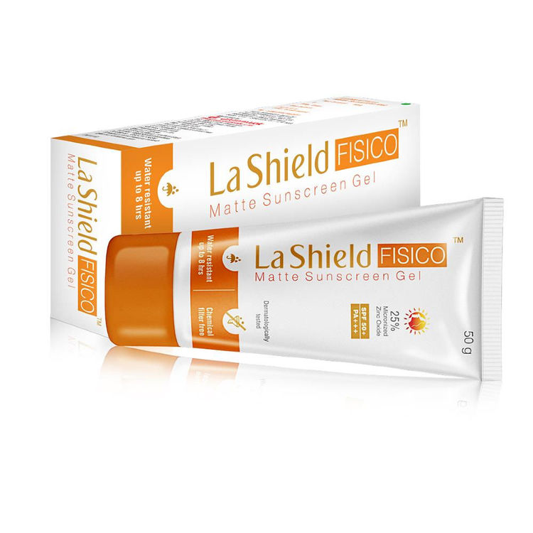 La Shield FISICO SPF 50+ & PA+++ Matte Sunscreen Gel (50g)