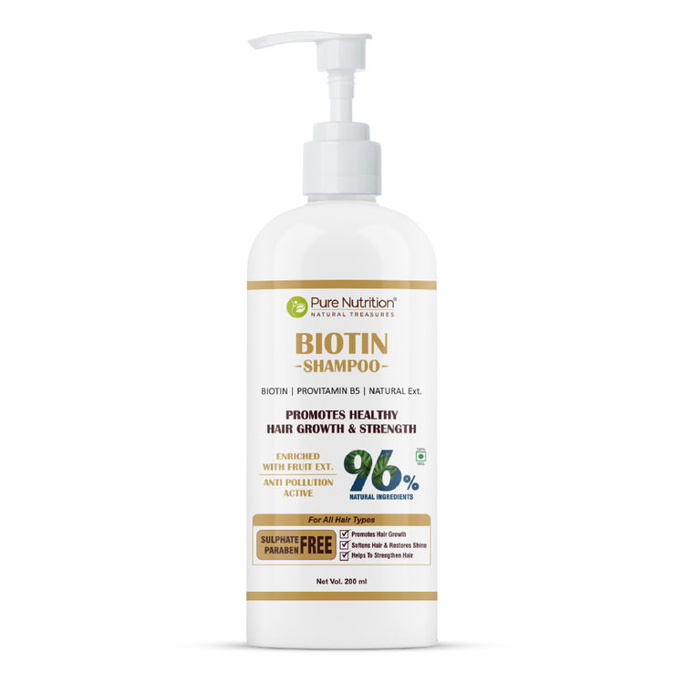 Pure Nutrition Essence Biotin Shampoo, White, 220 ml