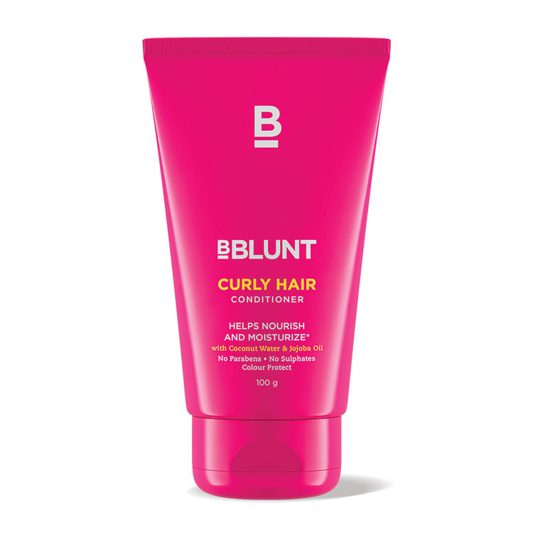 BBLUNT Curly Hair Conditioner for dry/tangled curly hair with Coconut water and Jojoba Oil: