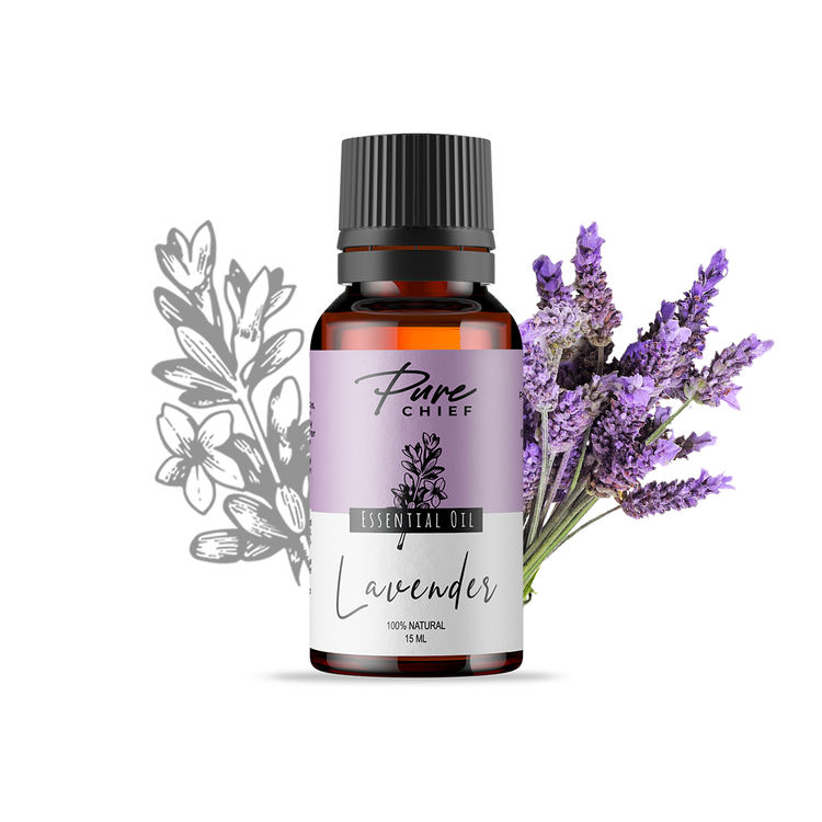Pure Chief Lavender Essential Oil | For Acne Removal, Hair Growth & Better Sleep | Excellent For Aromatherapy | Paraben & Sulphate Free (15ml) - Purplle