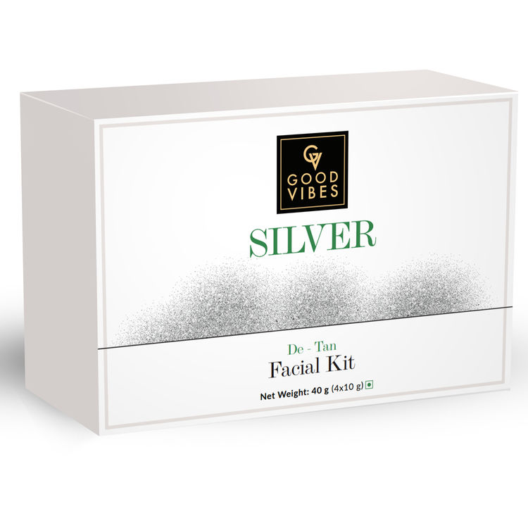 Good Vibes De-Tan Facial Kit - Silver (40 gm)