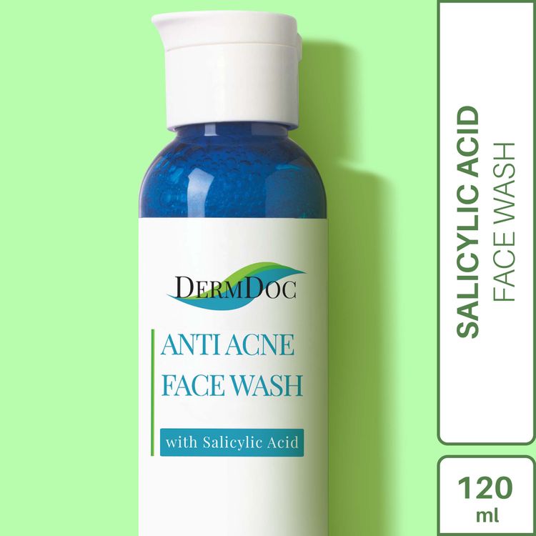 DermDoc Salicylic Acid Face Wash for Acne (120 ml)