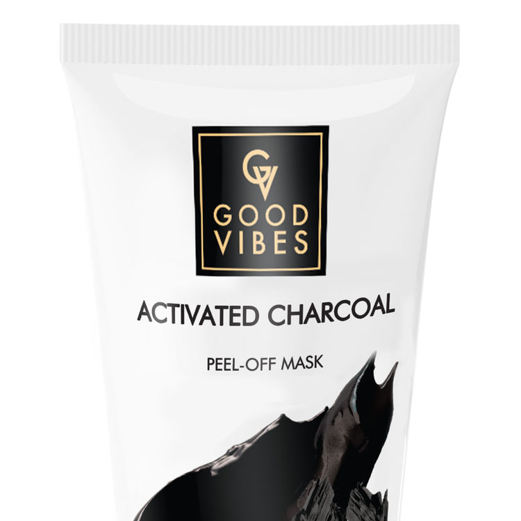 Buy Good Vibes Activated Charcoal Peel Off Mask | Deep Pore Cleansing, Purifying (100 gm) 