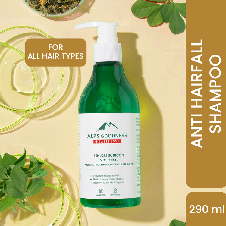 Alps Goodness Fenugreek Biotin and Redensyl Anti Hairfall Shampoo for All Hair Types (290 ml)