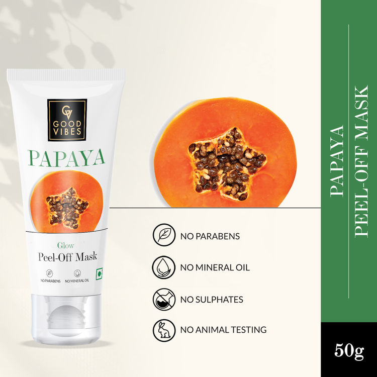 Good Vibes Papaya Glow Peel Off Mask (50g)