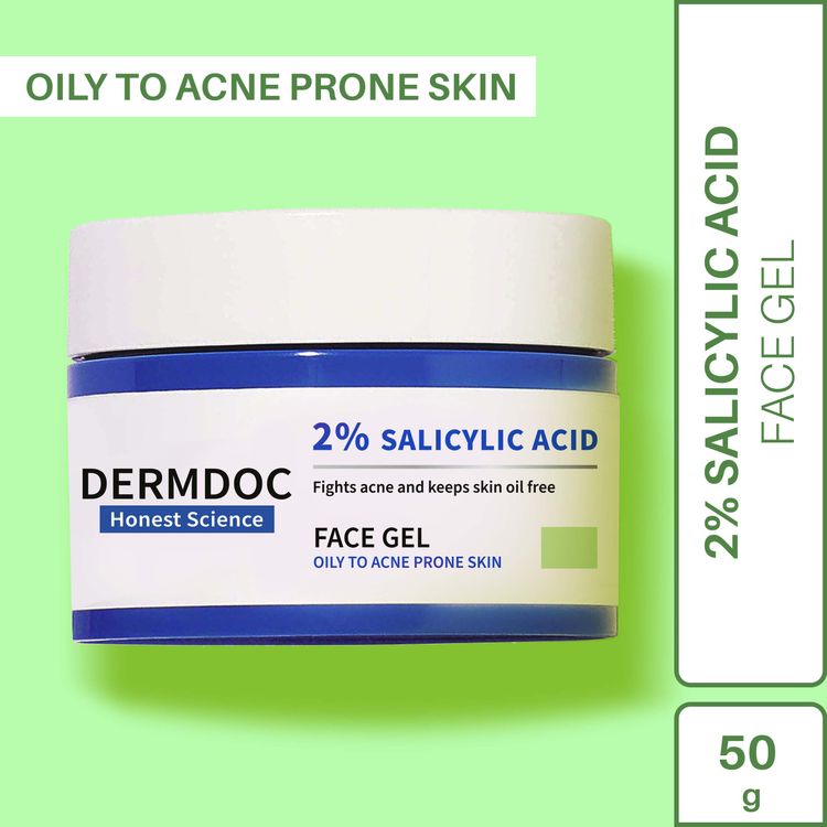 DermDoc 2% Salicylic Acid Anti Acne Face Gel (50 g)