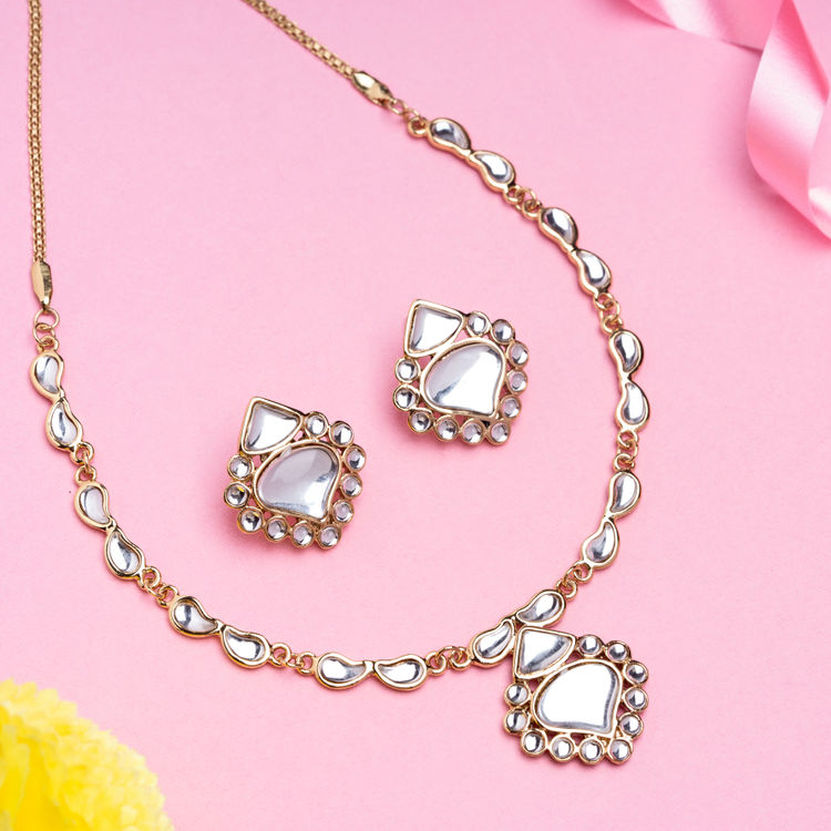 Estele White Gold Plated Latest Design 