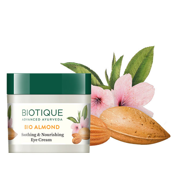Biotique Bio Almond Soothing & Nourishing Eye Cream (15 g)