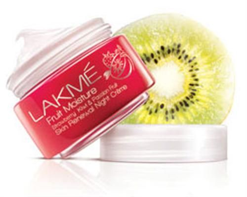 lakme fruit moisture strawberry kiwi passion night cream
