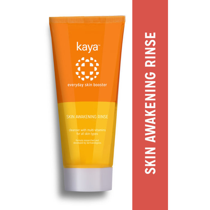 Kaya Clinic Skin Awakening Rinse, With Niacinamide, Vitamin C, A & E daily use face wash, all skin types (100 ml)
